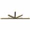 Ekena Millwork Saratoga Rough Sawn Timber Gable Bracket, Douglas Fir, 108"W x 36"H x 4"D x 4"F, 8/12 Pitch GBW108X36X0404SAR00RDF - alternate 2